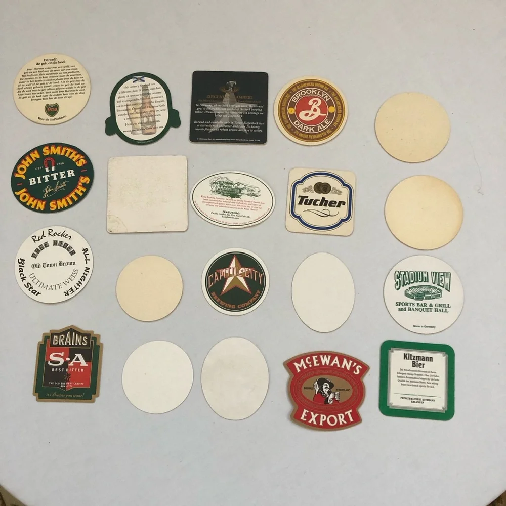 20 Beer Bar Restaurant Coasters Kona Brooklyn Lager Capitol City McEwan's & More